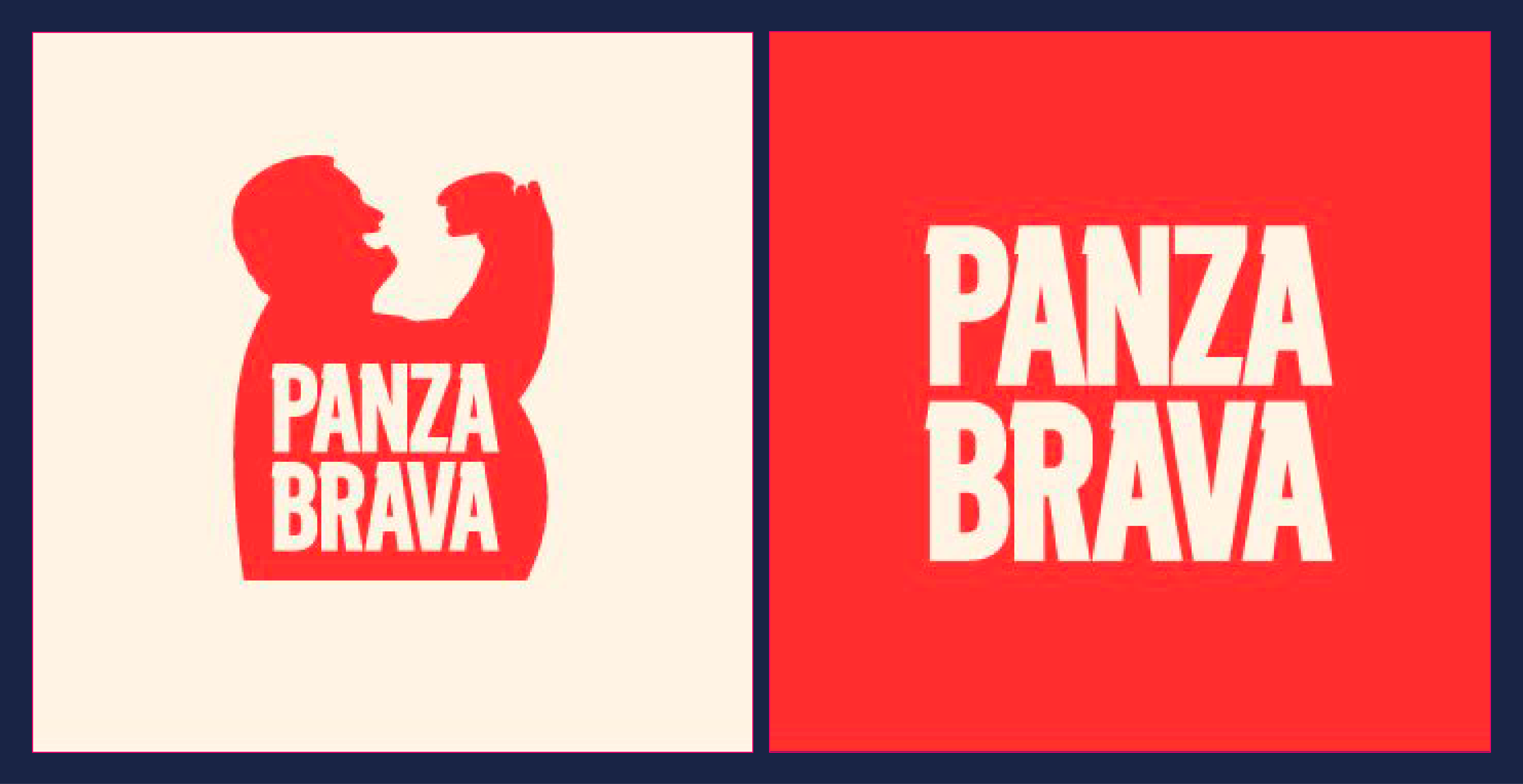 Caso de éxito Panza Brava: Le comunicamos al cliente que la silueta podría ser una “mascota”, un recurso útil, pero que no tiene que ser utilizado siempre. Finalmente así quedó nuestra propuesta de logo:
