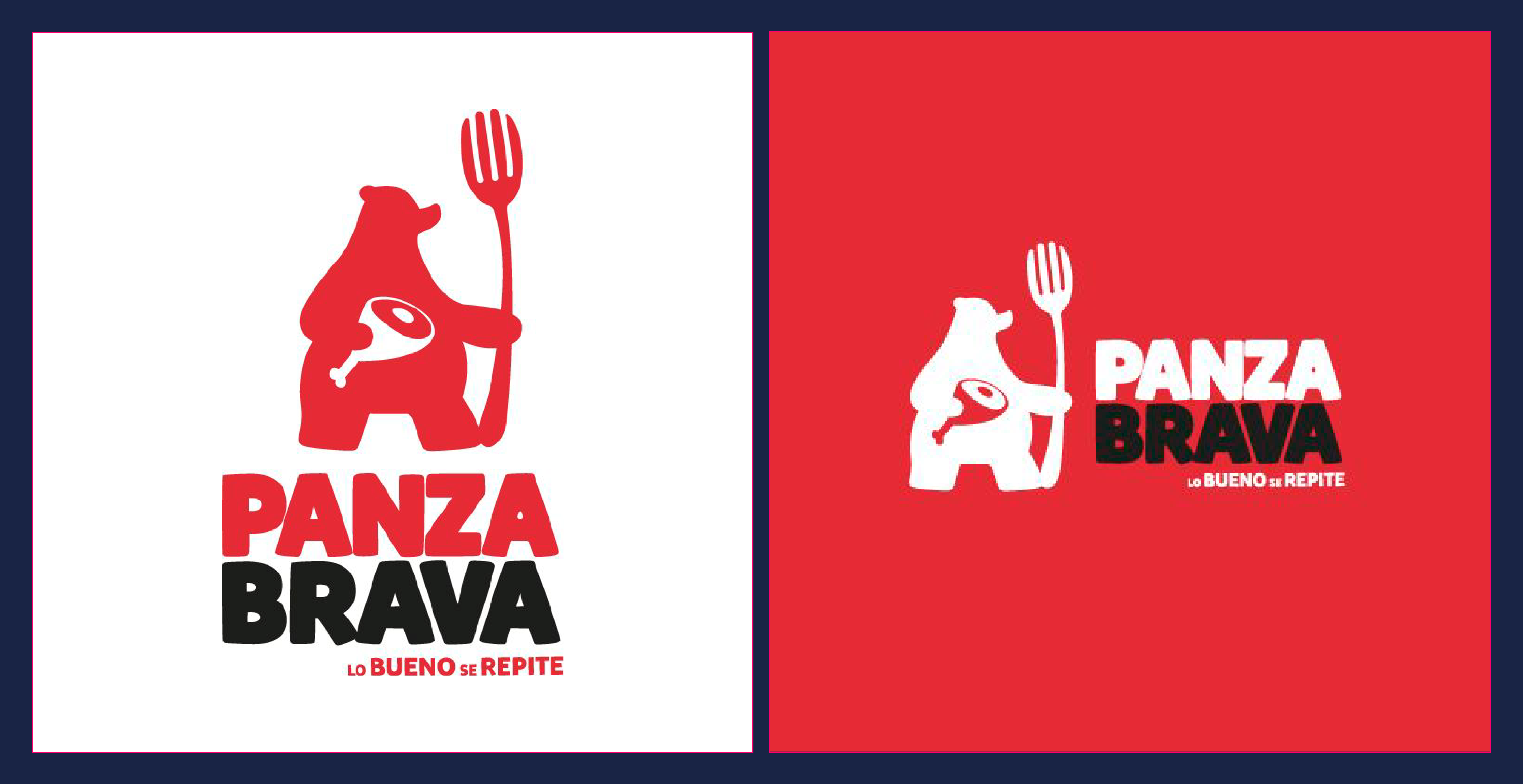 Caso de éxito Panza Brava: Siguiendo la petición de cliente, buscamos crear un personaje “gordito”, pero desligado de una persona o un animal cliché. Así nació nuestra nueva mascota: un oso de anteojos, especie omnívora que se permite disfrutar de vegetales y carnes.